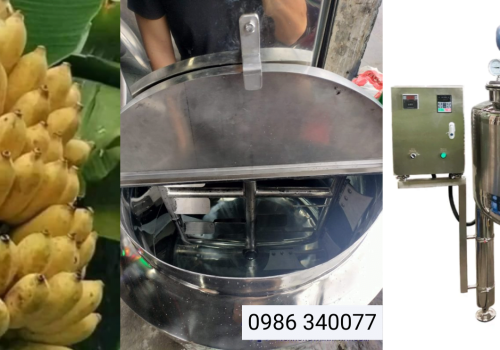 Máy nấu mật chuối, mật hoa dừa